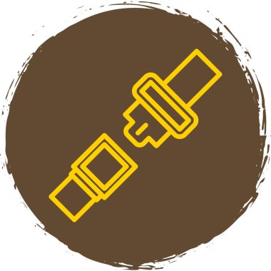 Emniyet kemeri kutsal kişilerin resmi, vektör çizim 