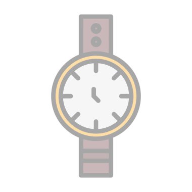 Kol saati web simgesi basit illüstrasyon 