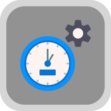 Saat simgesi, basit vektör illüstrasyonu