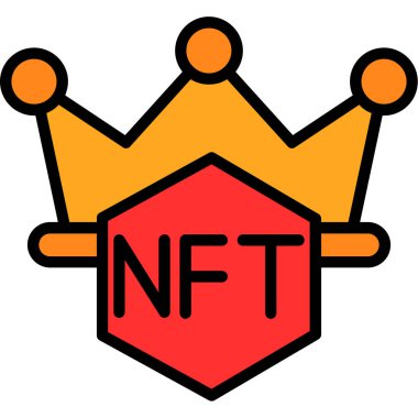 nft token simgesi, izometrik biçim