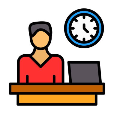 yönetici çalışan yönetici simgesi