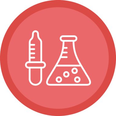 lab tüp vektör simgesi modern basit tasarım