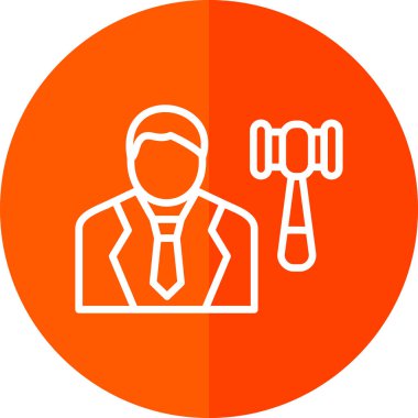 İş adamı simgesinin vektör illüstrasyonu