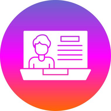 Modern simgenin vektör illüstrasyonu