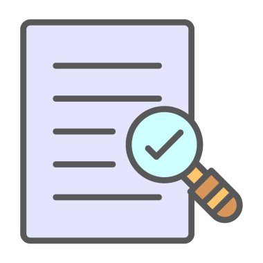 Belge simgesi olan pano. Web için basit pano vektör simgesi çizimi