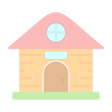 bir çatı simgesi ile ev