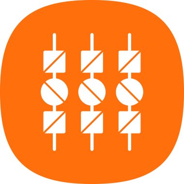 Tek bir simgenin vektör illüstrasyonu