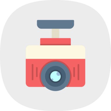 Kamera. Web simgesi basit illüstrasyon