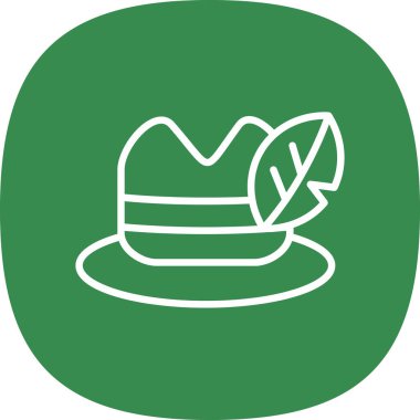 Eşsiz Şapka Vektör Satırı Simgesi