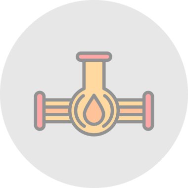 Gaz yakıcı simgesinin vektör illüstrasyonu