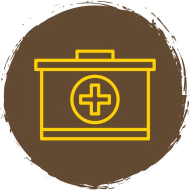 ilk yardım kiti vektör simgesi 