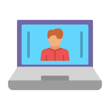 masaüstü simgesi vektörlü dizüstü bilgisayar.