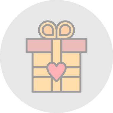 hediye kutusu vektör simgesi 