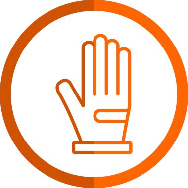 eldiven ağ ikonu vektör illüstrasyonu 