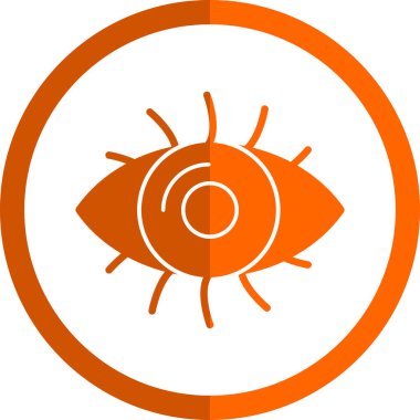 Göz düzlüğü simgesi, vektör çizimi