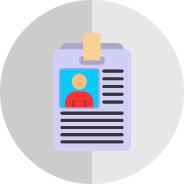 Düz stil kart simgesi