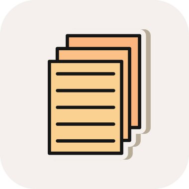 belge simgesi düz biçimdedir. belge imza vektör illüstrasyonu