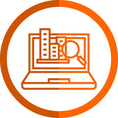 seo modern simgesinin vektör illüstrasyonu