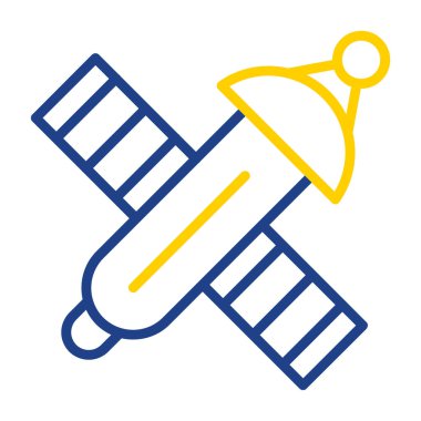 uydu simgesi, vektör illüstrasyonu basit tasarım