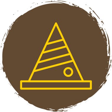 triangle icon in trendy style isolated background