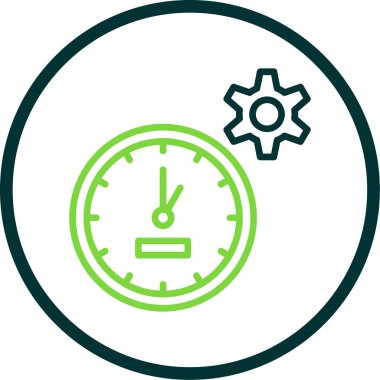 Zaman yönetimi simgesi vektör illüstrasyonu