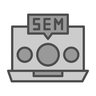 seo simge vektör illüstrasyonu