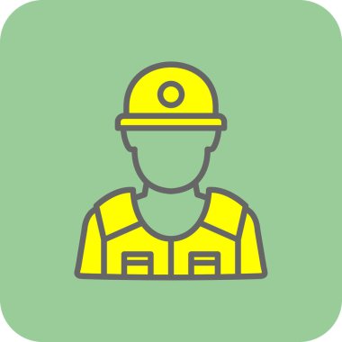 Mühendis simgesi vektör çizimi