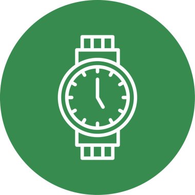 Kol saati web simgesi basit illüstrasyon 