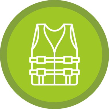 yelek simgesi, vektör biçimi