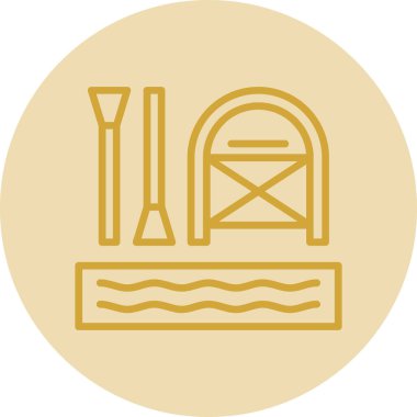 Rafting simgesinin vektör illüstrasyonu 