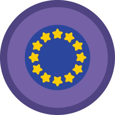 AB bayrağı illüstrasyon vektör