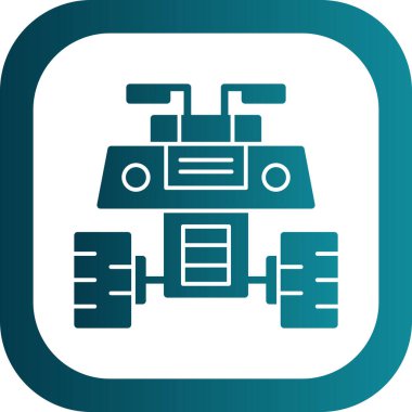 Robot simgesinin vektör illüstrasyonu