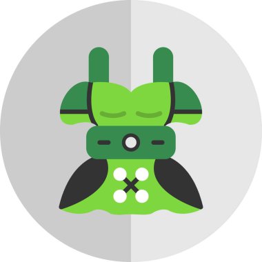 Bavyera Dirndl elbise, vektör illüstrasyonu