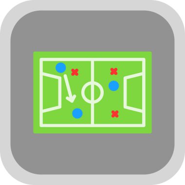 futbol futbol futbol ikonu, vektör illüstrasyonu