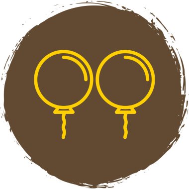 Balon simgesinin vektör illüstrasyonu 