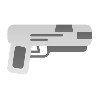 silah simgesi, vektör illüstrasyonu basit tasarım