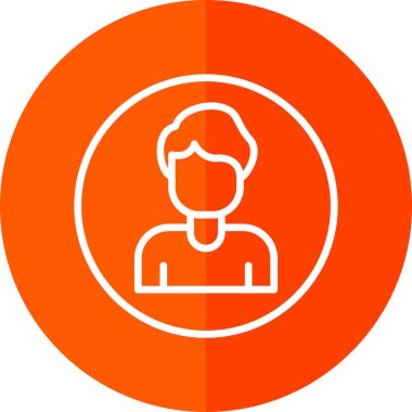 Bir insan çemberindeki bir adamın vektör çizimi