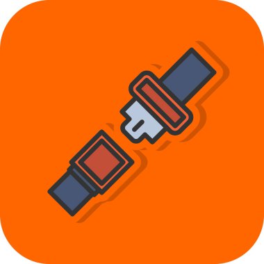 Emniyet kemeri kutsal kişilerin resmi, vektör çizim 