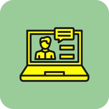 vektör dizüstü simgesi illüstrasyonu