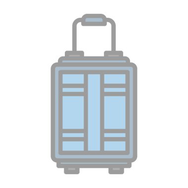 Bagaj web simgesi, vektör çizim 