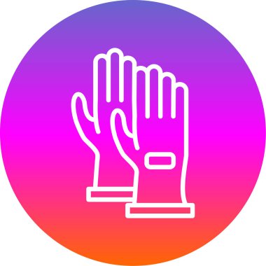 Oyuncu eldivenleri ikon vektör illüstrasyonu