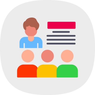 grup insan simgesi, düz tasarım