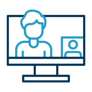 Video konferansı. Basit resimleme