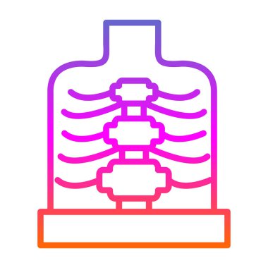 Su tankı ikonu vektör ince çizgi biçimi