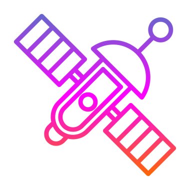 uydu simgesi, vektör illüstrasyonu basit tasarım