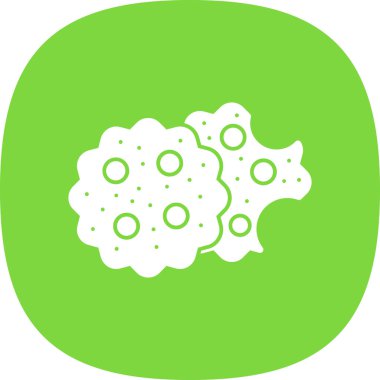 Kurabiye simgesi, vektör illüstrasyonu basit tasarım