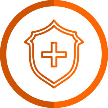 kalkan ikon vektör illüstrasyonu