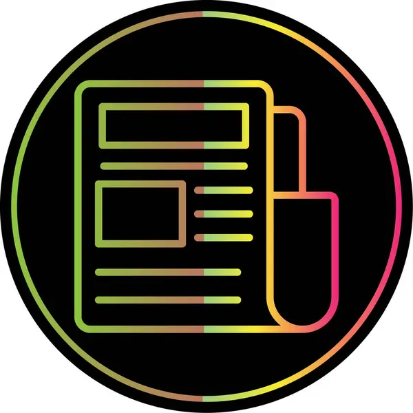 haber simgesi, gazete sembolü, vektör illüstrasyonu