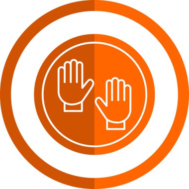 Eldivenler web simgesi vektör illüstrasyonu 