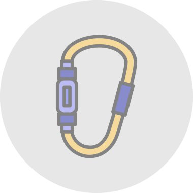 Karabina simgesi, vektör illüstrasyonu